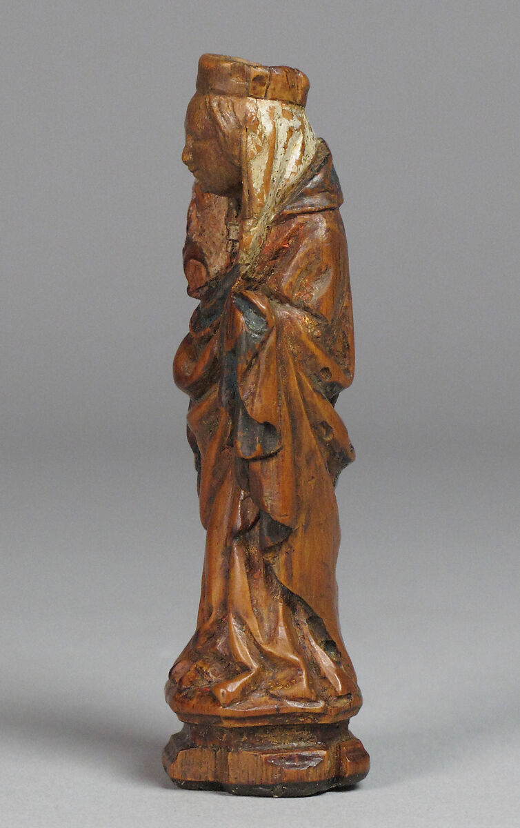 Virgin and Child, Fruitwood with traces of polychromy, Austrian