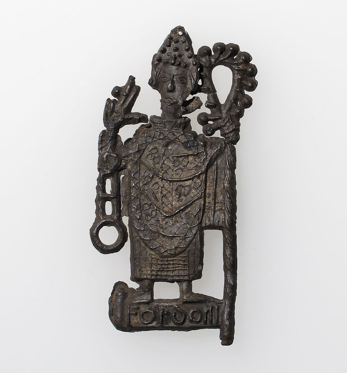 Pilgrim's Badge with Saint Leonard, Lead and tin alloy, British or French 