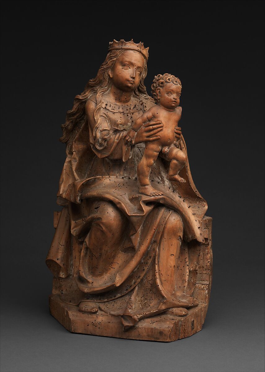 Virgin and Child, Master of Rabenden (German, active ca. 1500–1530), Limewood with traces of polychromy, German 