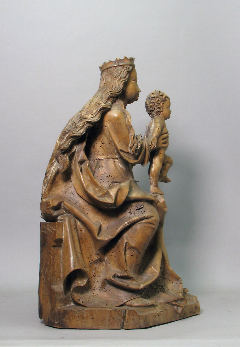 Virgin and Child, Master of Rabenden (German, active ca. 1500–1530), Limewood with traces of polychromy, German