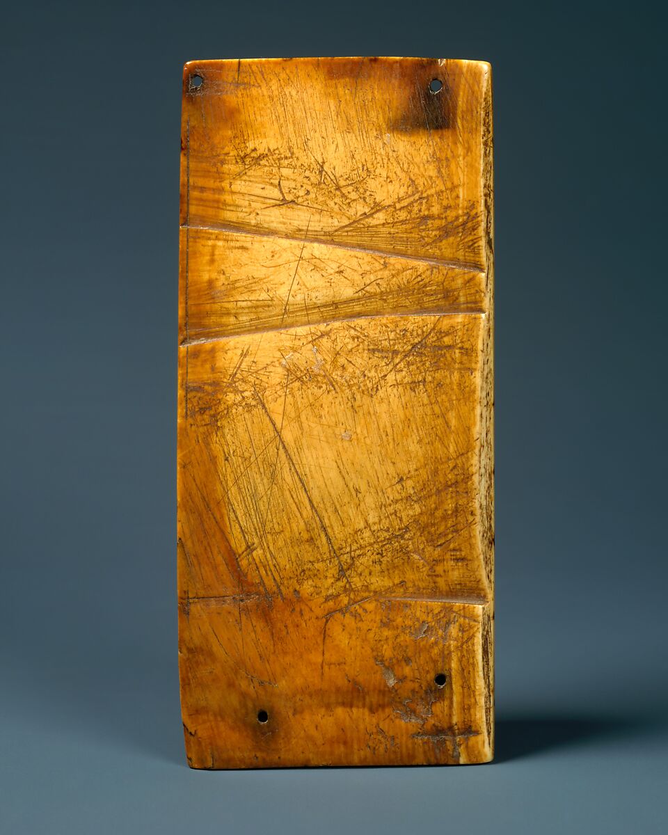 Panel with San Millán, Master Engelram and his son Redolfo (Spanish, active Longroño, 1060–1090/5), Elephant ivory, with glass inlay, Spanish