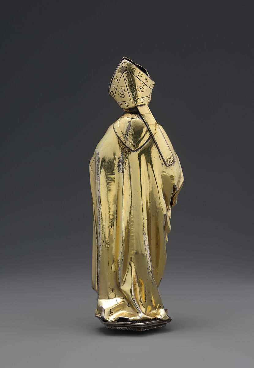 Standing Bishop, Hans von Reutlingen (German, Aachen, 1465–1547) or Workshop, Silver and silver gilt, German