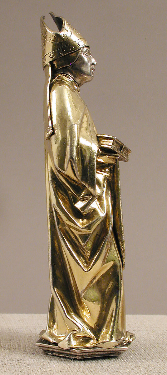 Standing Bishop, Hans von Reutlingen (German, Aachen, 1465–1547) or Workshop, Silver and silver gilt, German