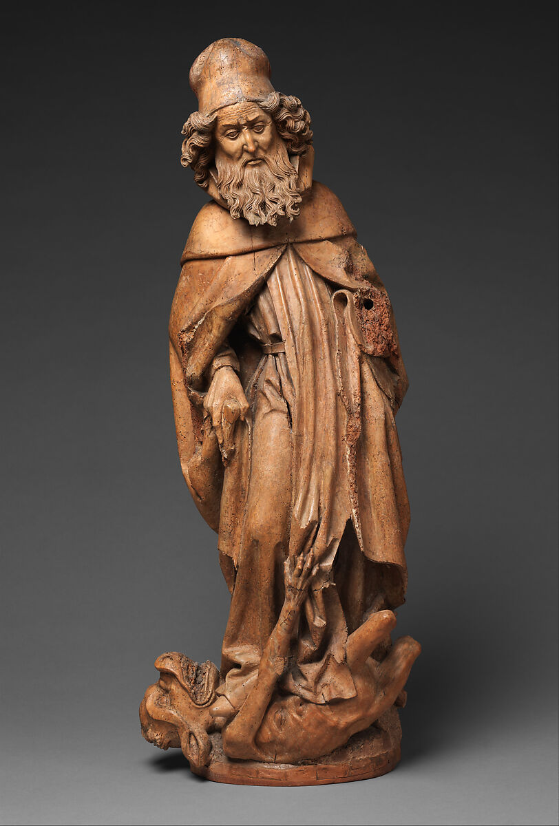 Saint Anthony Abbot, Nikolaus von Hagenau  German, Walnut, German