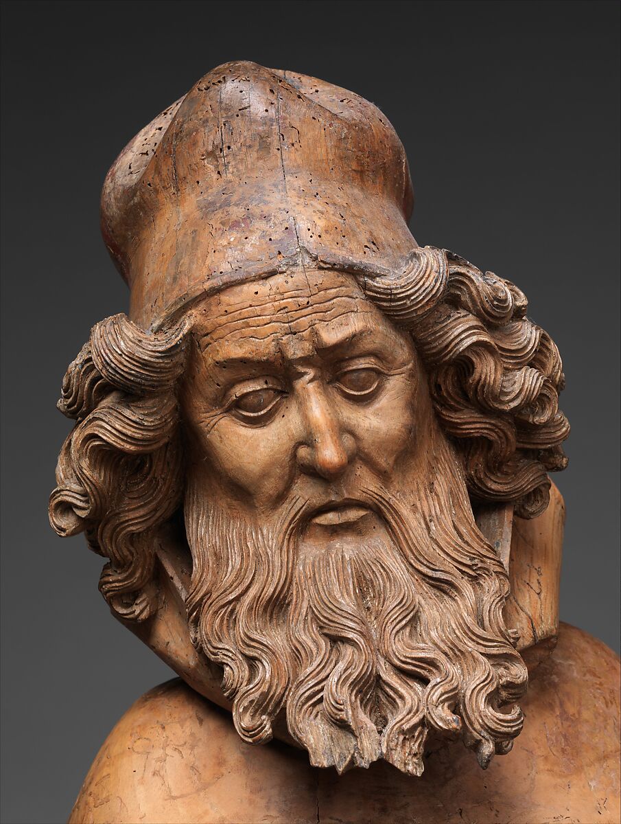 Saint Anthony Abbot, Attributed to Nikolaus von Hagenau (German, ca. 1445–died before 1538), Walnut, German