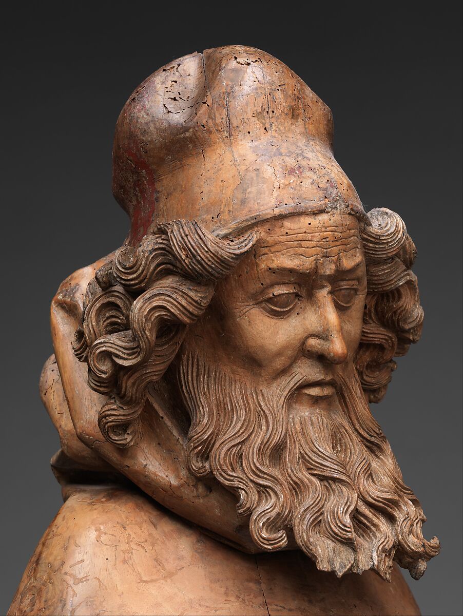 Saint Anthony Abbot, Attributed to Nikolaus von Hagenau (German, ca. 1445–died before 1538), Walnut, German