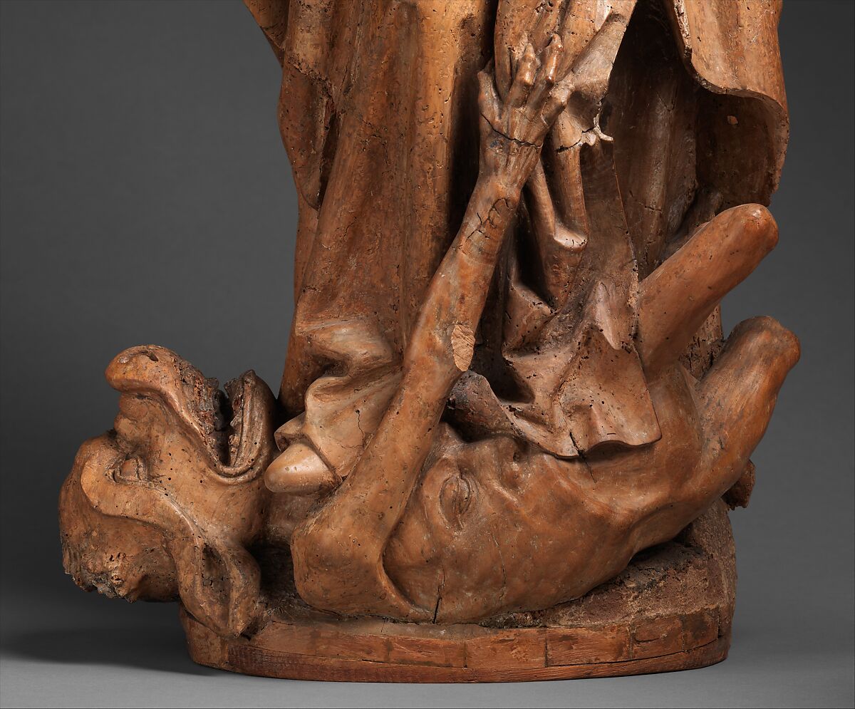 Saint Anthony Abbot, Attributed to Nikolaus von Hagenau (German, ca. 1445–died before 1538), Walnut, German
