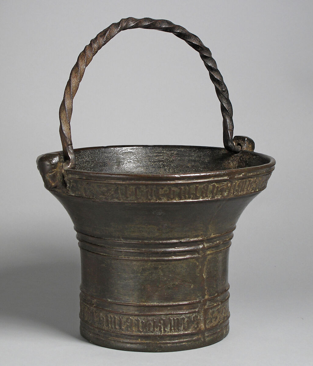 Situla, Brass, iron, French or Netherlandish 