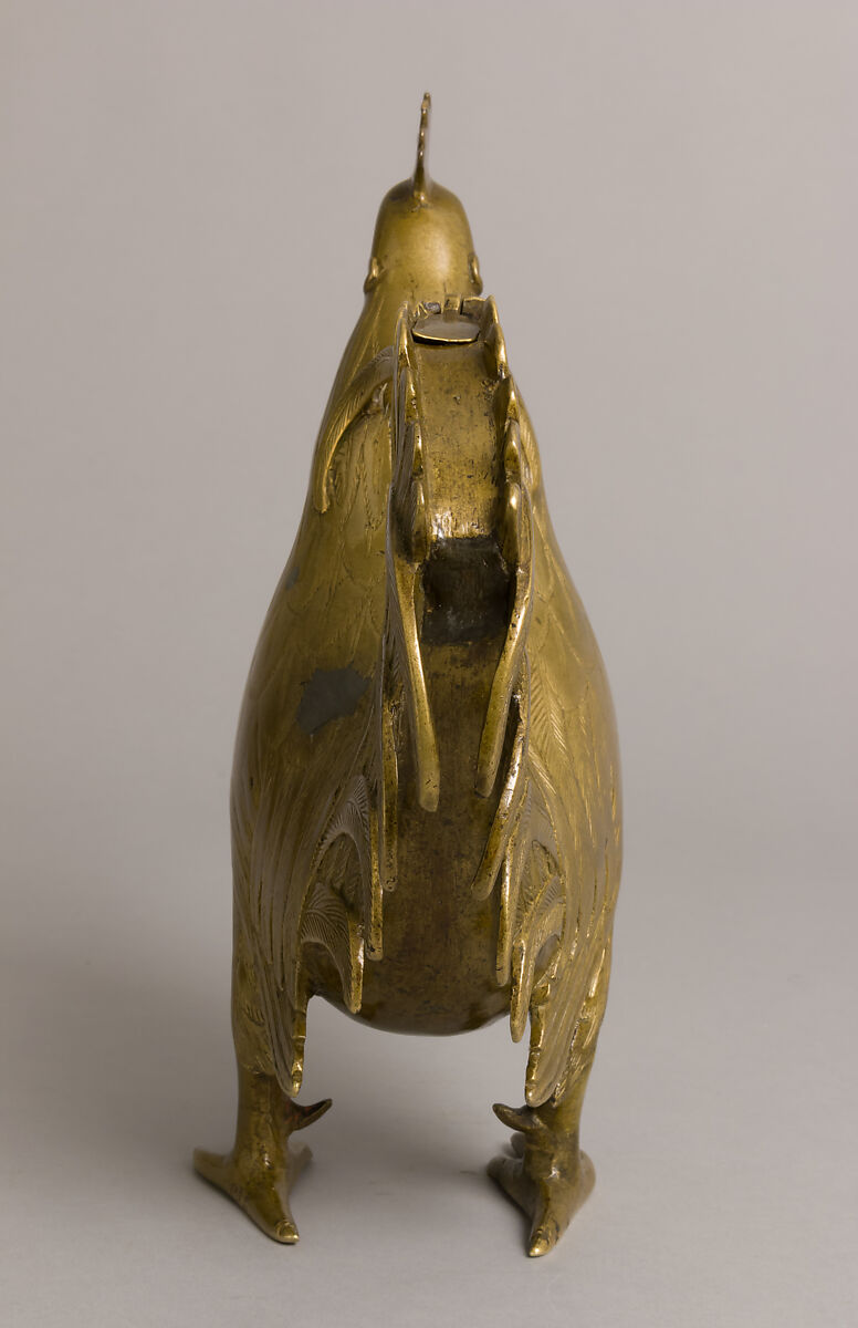 Aquamanile in the Form of a Rooster, Copper alloy, German