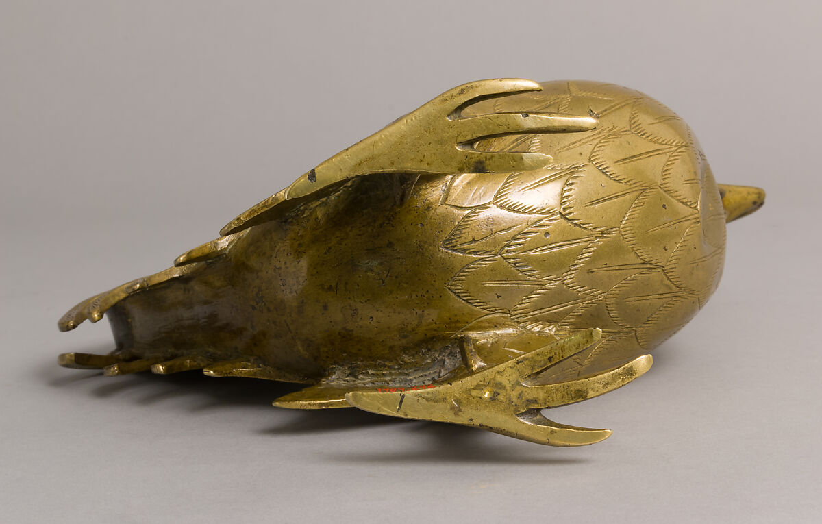 Aquamanile in the Form of a Rooster, Copper alloy, German