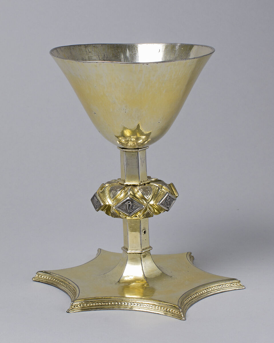 Chalice with the Arms of Housteyn, Silver, parcel gilt with traces of enamel, South Netherlandish