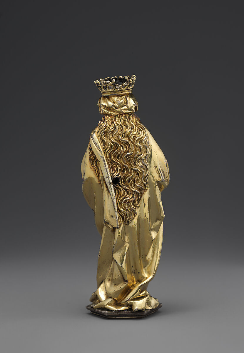 Standing Female Saint, Hans von Reutlingen (German, Aachen, 1465–1547) or Workshop, Silver and silver gilt, German