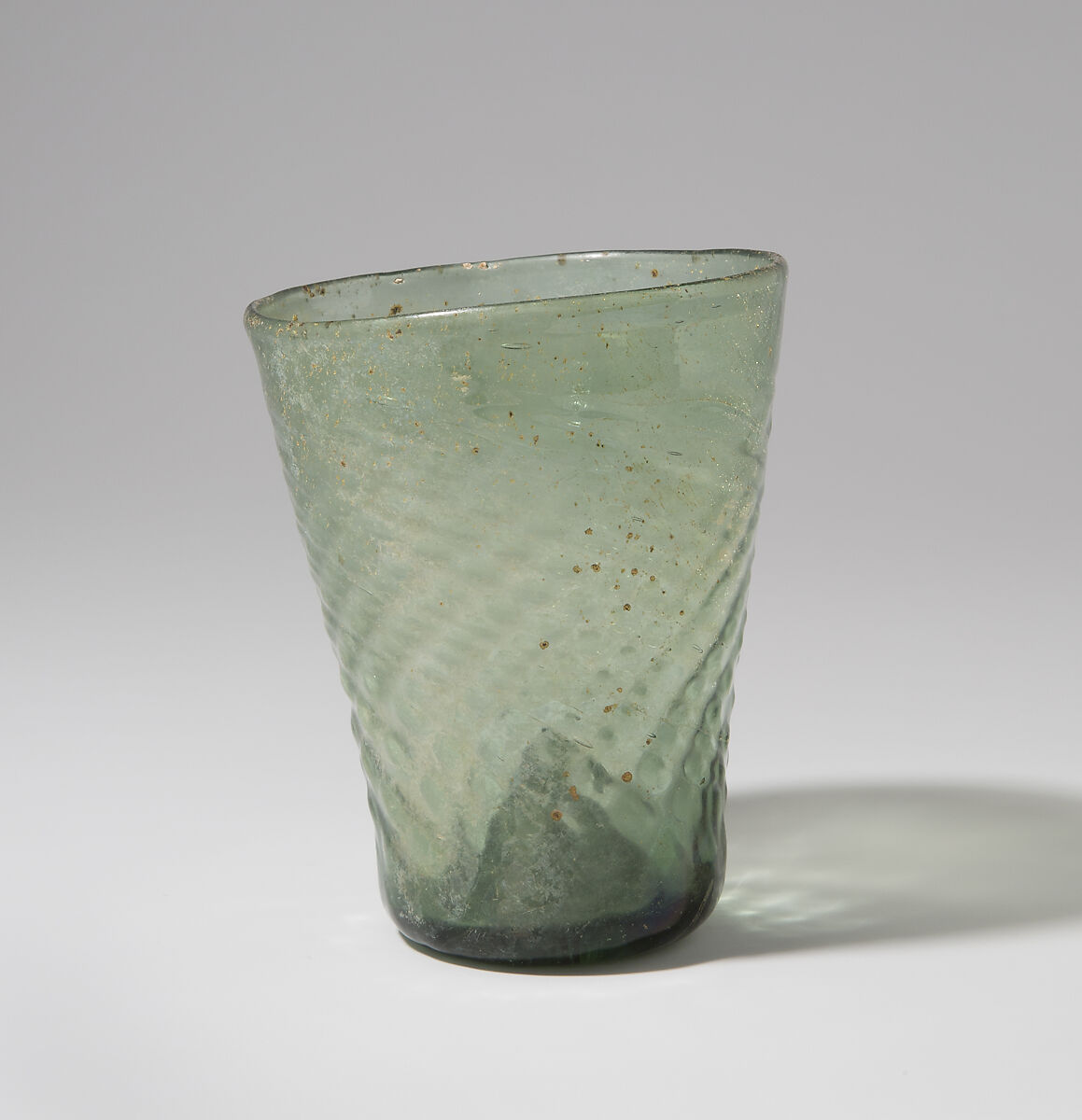 Conical Beaker, Mold-blown glass, German