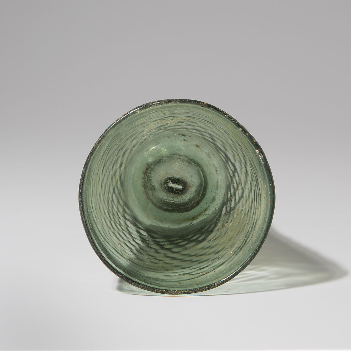 Conical Beaker, Mold-blown glass, German