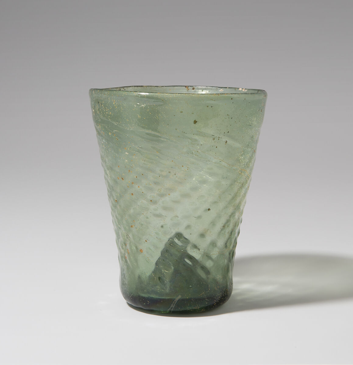 Conical Beaker, Mold-blown glass, German 