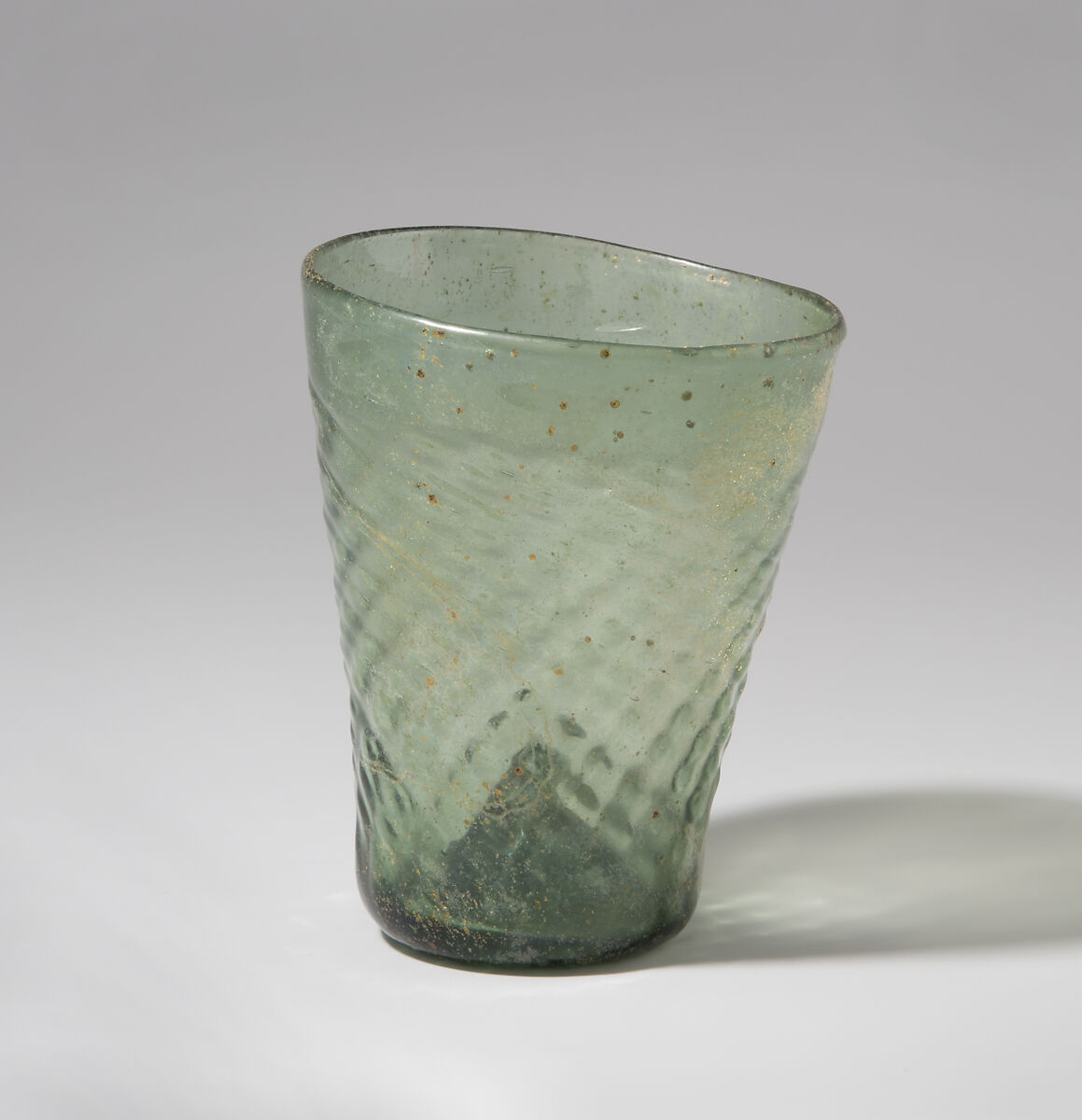 Conical Beaker, Mold-blown glass, German