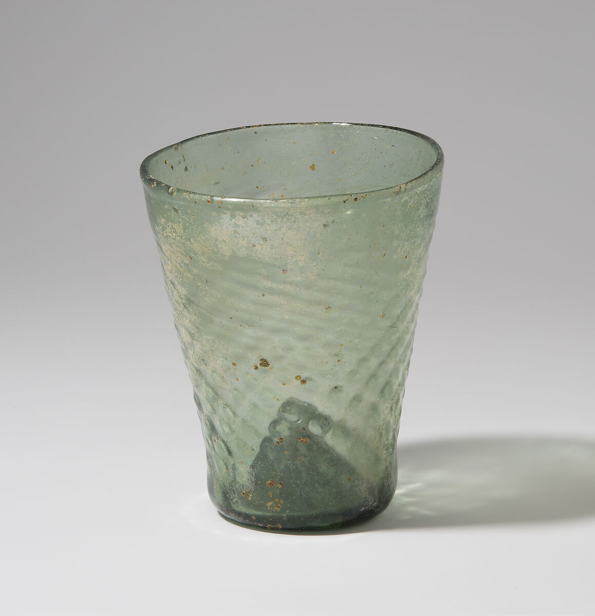 Conical Beaker, Mold-blown glass, German