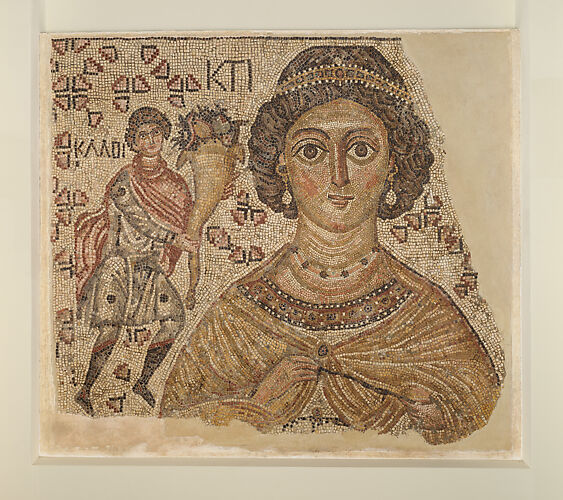 Fragment of a Floor Mosaic with a Personification of Ktisis