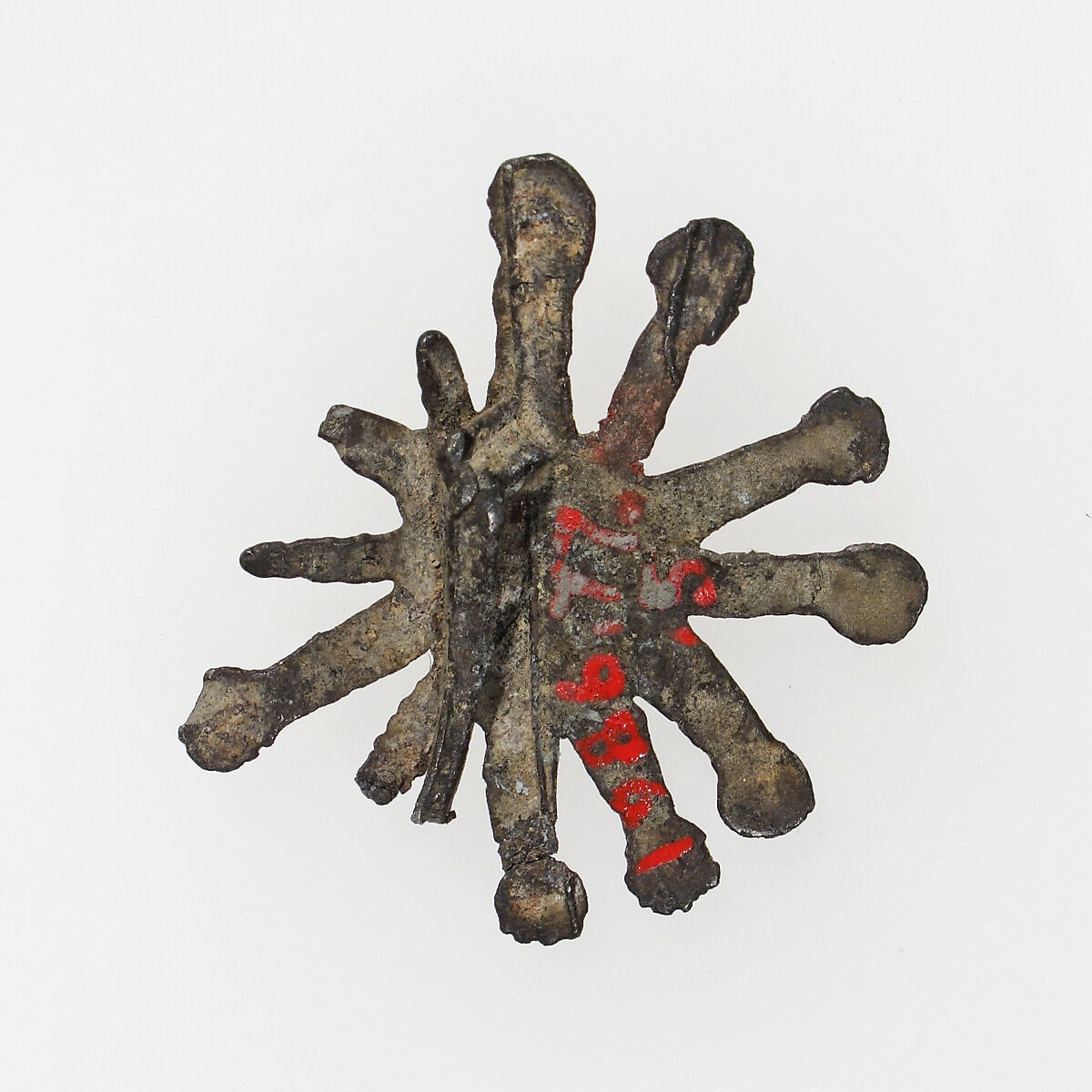 Pilgrim's Badge in the form of a solar disk, Lead, French