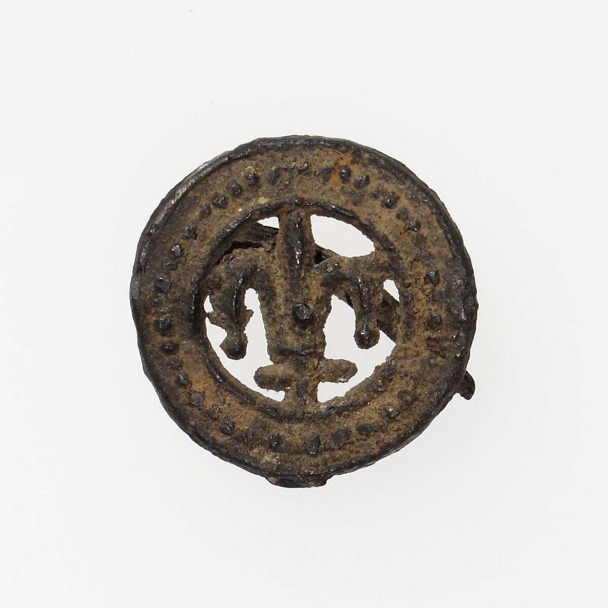 Pilgrim's Badge in the form of a Ring brooch, Lead, French 