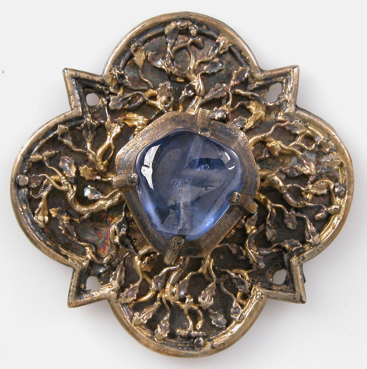 Five Jewels, Silver partial-gilt, jewels, French