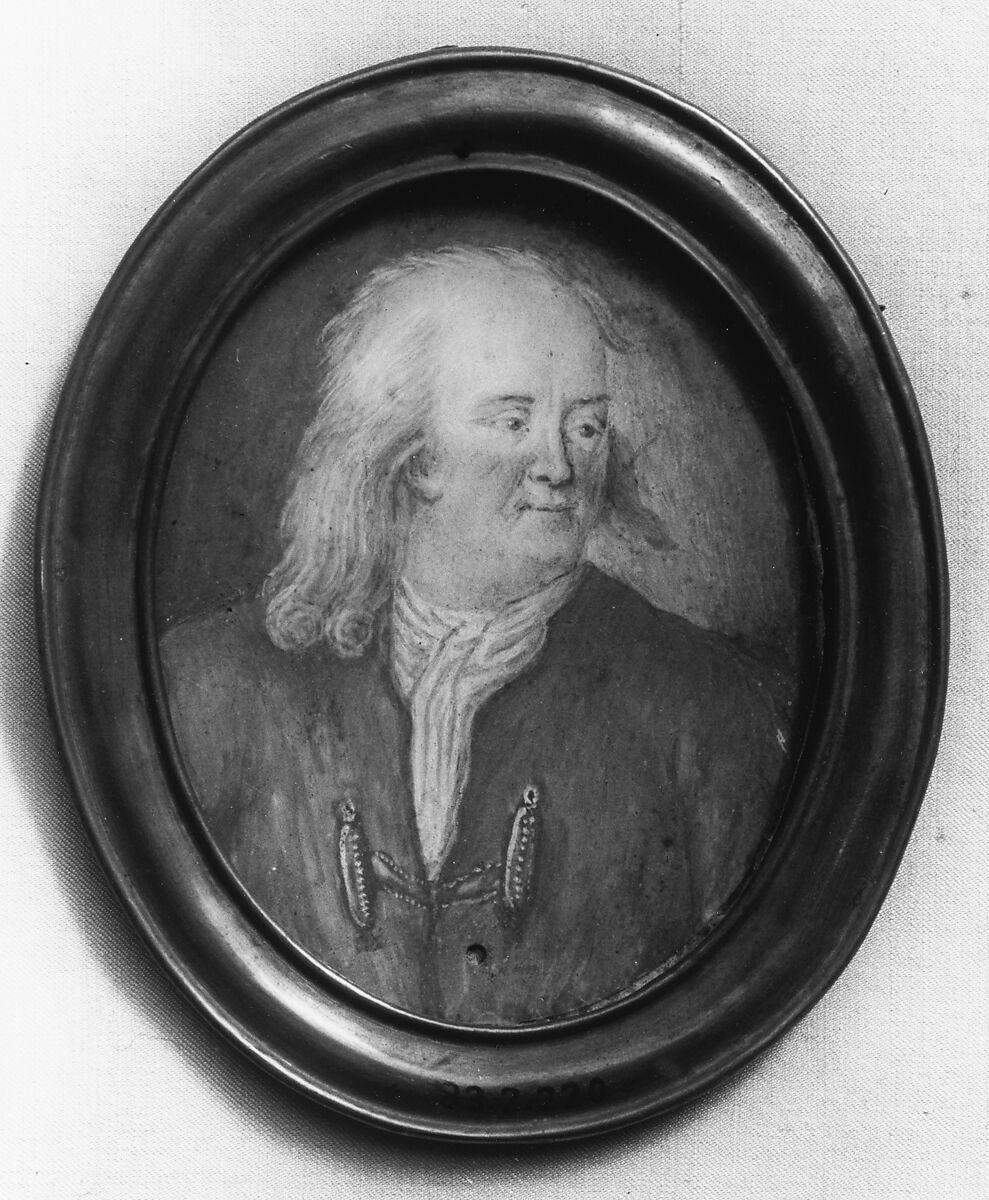 Plaque Portrait of Benjamin Franklin, Probably porcelain 