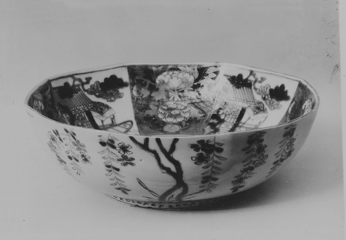 Bowl, Porcelain decorated with enamels (Arita ware, Imari type), Japan 