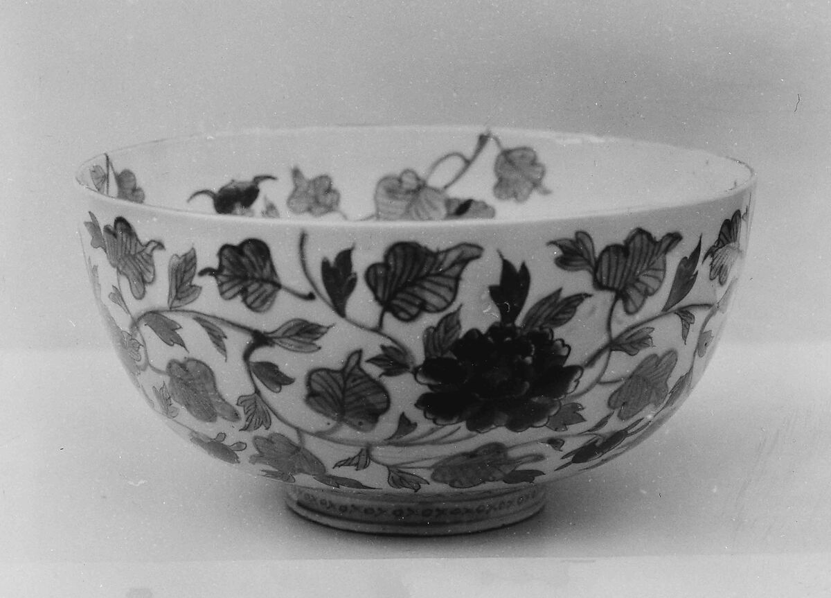 Bowl, Porcelain decorated with enamels (Arita ware, Imari type), Japan 