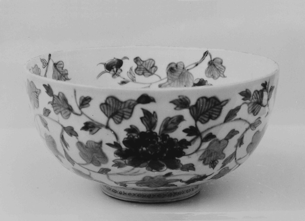 Bowl, Porcelain decorated with enamels (Arita ware, Imari type), Japan 