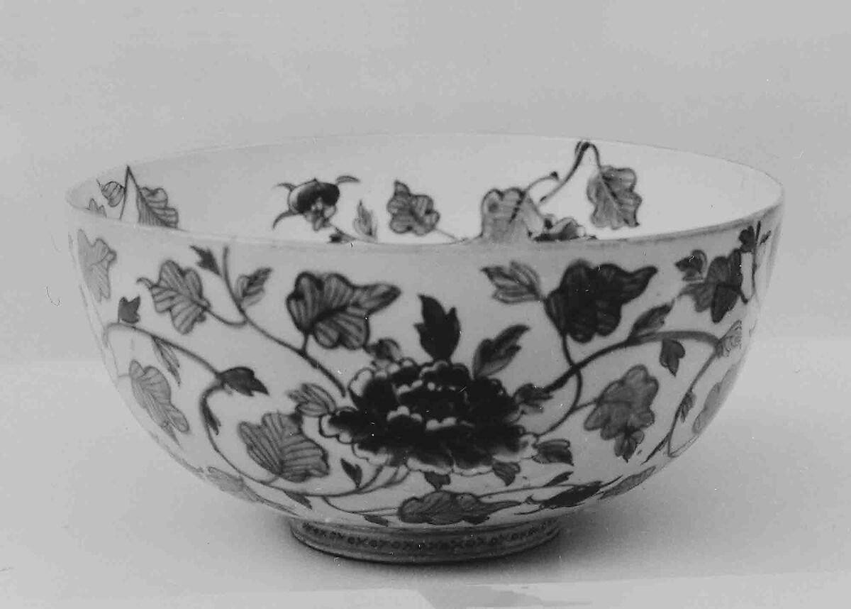 Bowl, Porcelain decorated with enamels (Arita ware, Imari type), Japan 