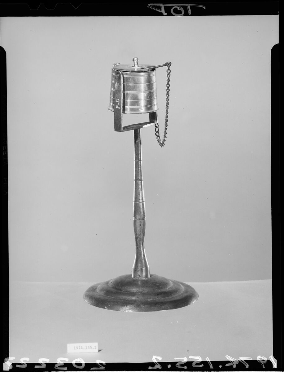 Lamp, Cast iron, American 
