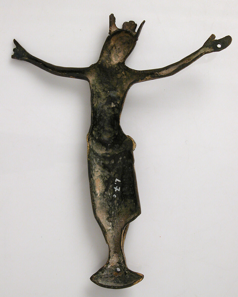 Crucified Christ, Copper alloy, gilding, French
