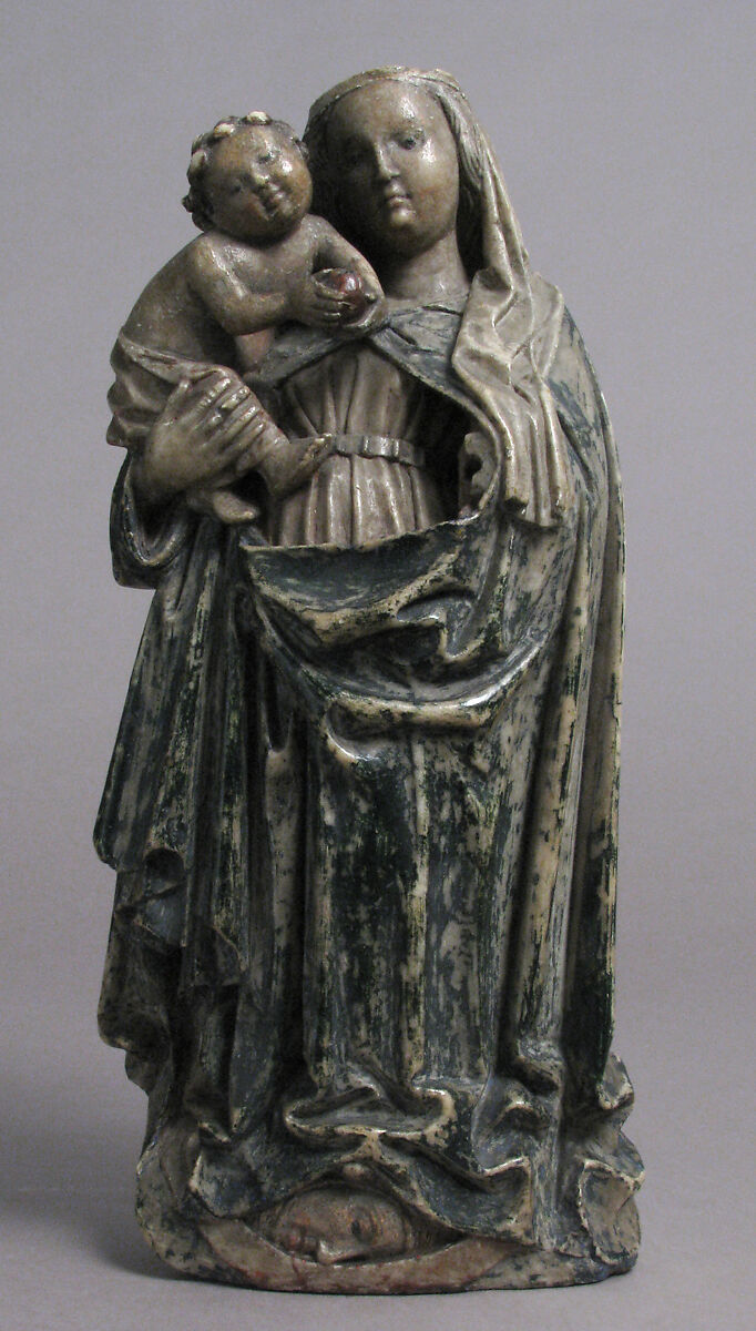 Virgin and Child, Alabaster with polychromy, South Netherlandish 