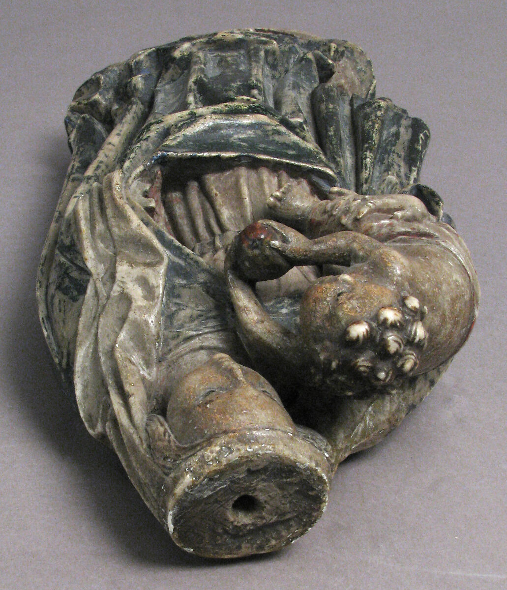 Virgin and Child, Alabaster with polychromy, South Netherlandish