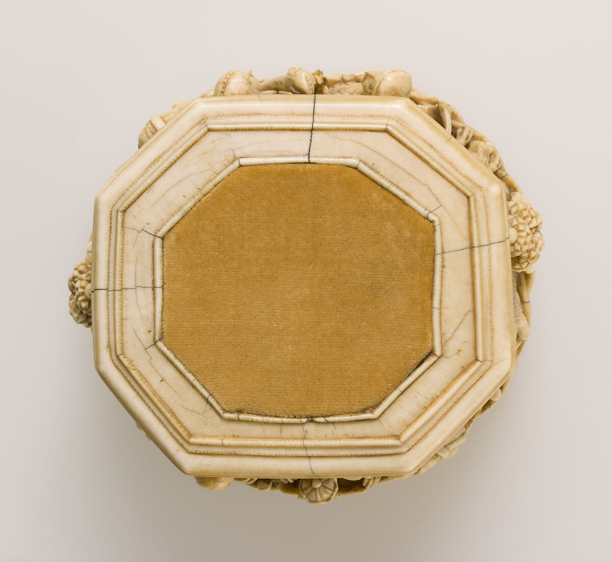 Base for a Statuette, Elephant ivory, North French or South Netherlandish
