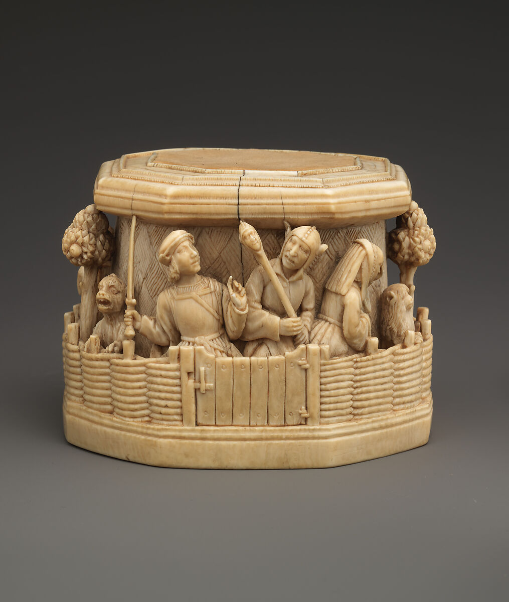 Base for a Statuette, Elephant ivory, North French or South Netherlandish 