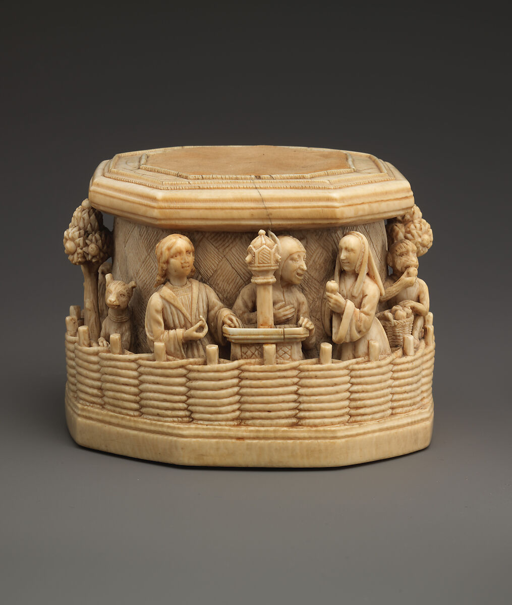 Base for a Statuette, Elephant ivory, North French or South Netherlandish