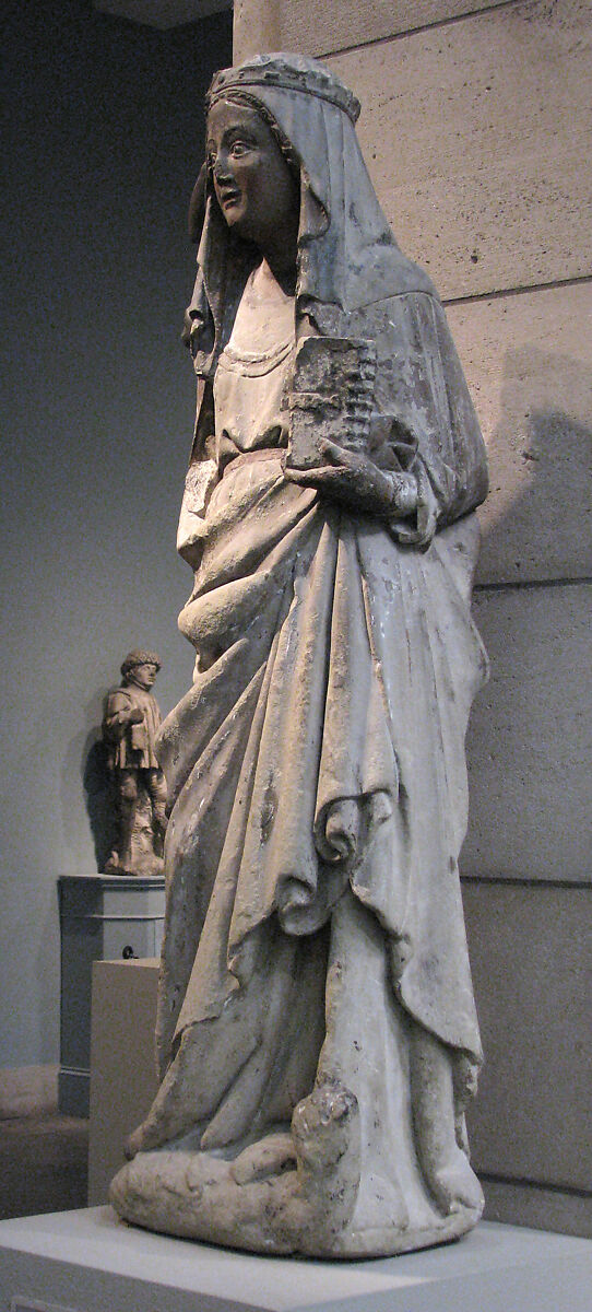 Saint Margaret of Antioch, Limestone, paint, gilt, Spanish