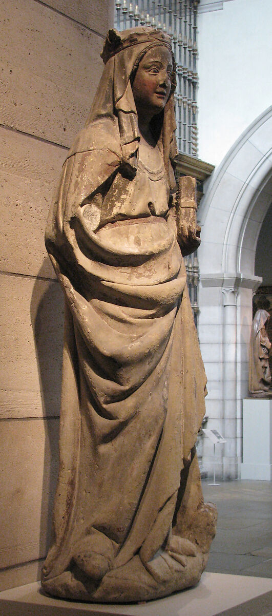 Saint Margaret of Antioch, Limestone, paint, gilt, Spanish