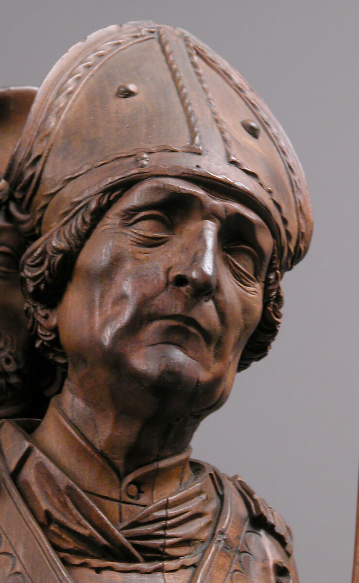 Saints Christopher, Eustace, and Erasmus (Three Helper Saints), Tilman Riemenschneider (German, 1460–1531), Limewood, German