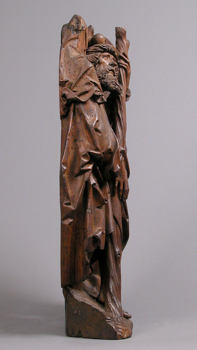 Saints Christopher, Eustace, and Erasmus (Three Helper Saints), Tilman Riemenschneider (German, 1460–1531), Limewood, German