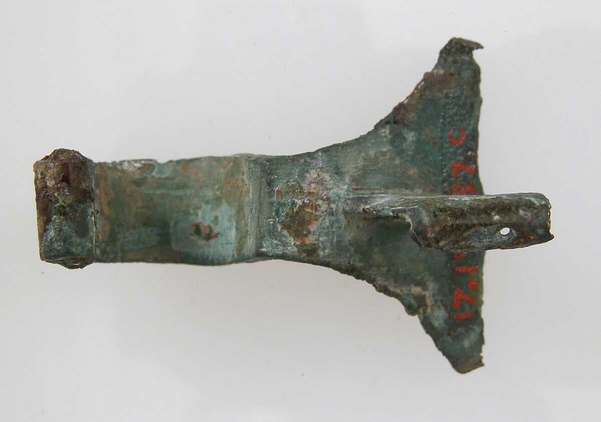 Pin Fragment, Copper alloy, Late Roman