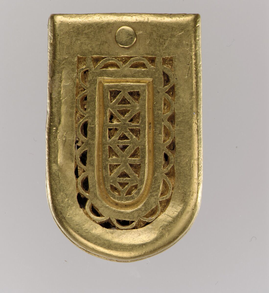 Gold Belt Buckle and Strap End, Gold, Langobardic 