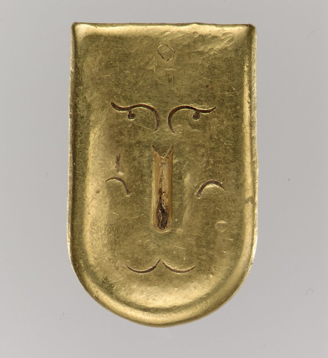 Gold Belt Buckle and Strap End, Gold, Langobardic