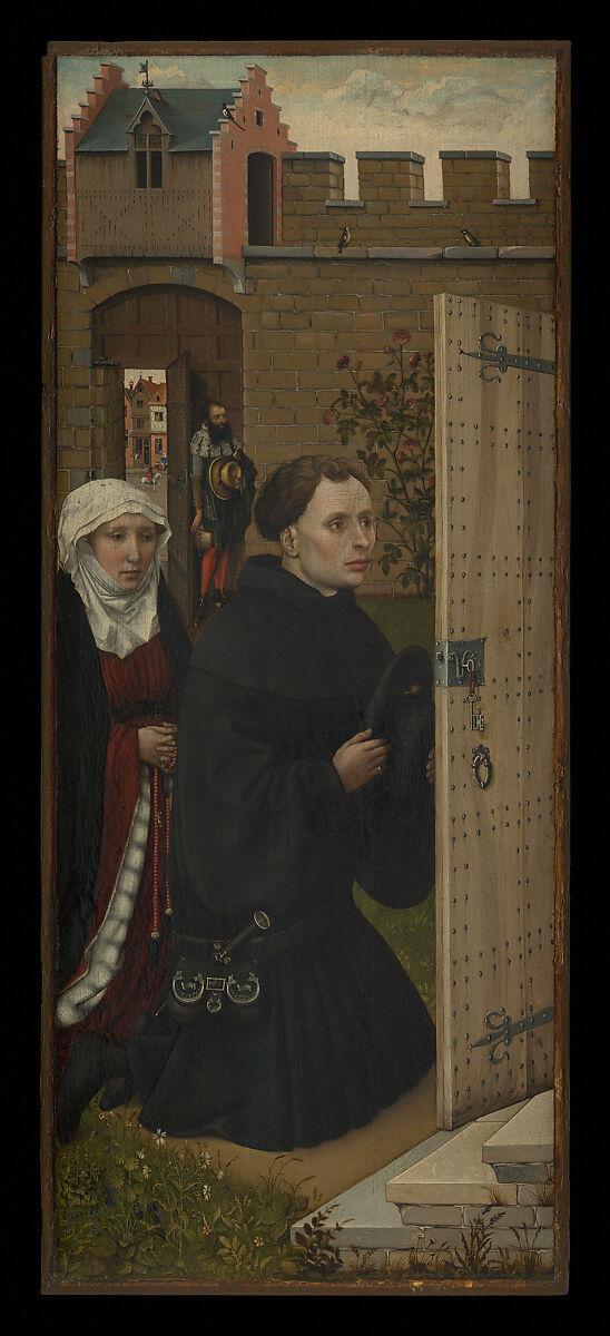 Annunciation Triptych (Merode Altarpiece), Workshop of Robert Campin (Netherlandish, ca. 1375–1444 Tournai), Oil on oak, Netherlandish