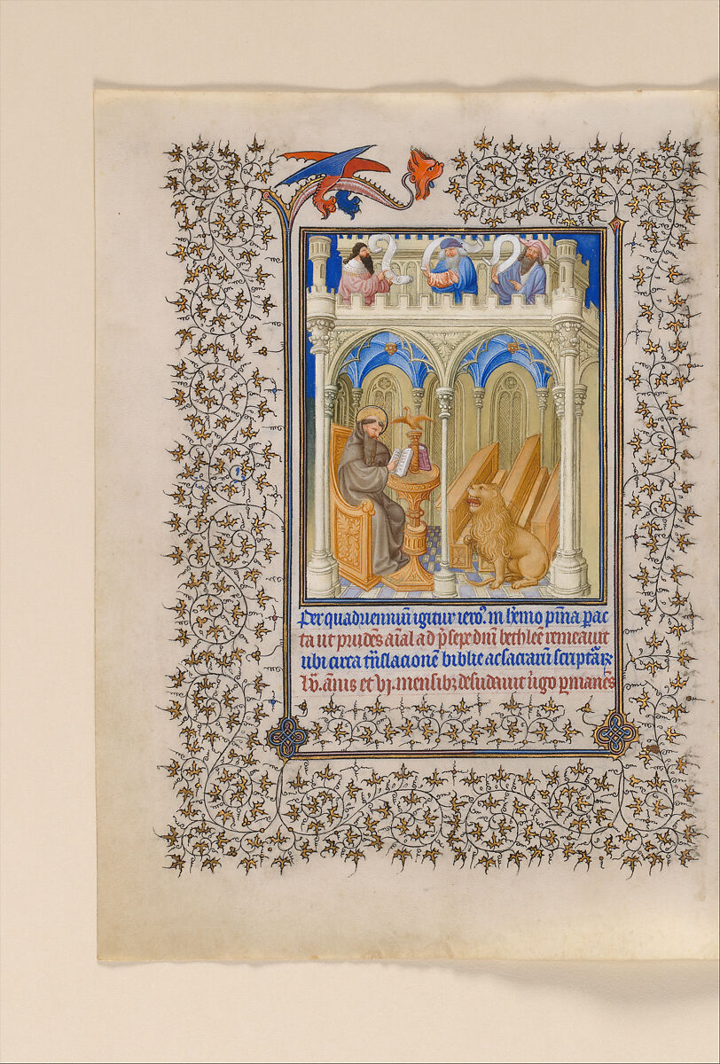 The Belles Heures of Jean de France, duc de Berry, The Limbourg Brothers (Franco-Netherlandish, active France, by 1399–1416), Tempera, gold, and ink on vellum, French