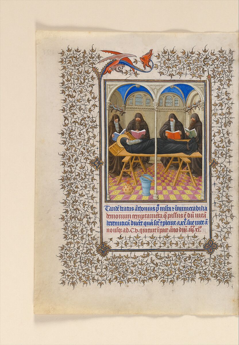 The Belles Heures of Jean de France, duc de Berry, The Limbourg Brothers (Franco-Netherlandish, active France, by 1399–1416), Tempera, gold, and ink on vellum, French