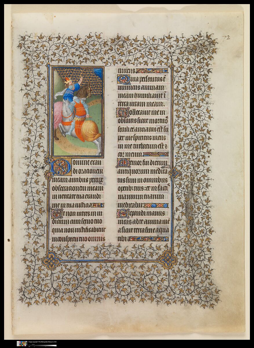 The Belles Heures of Jean de France, duc de Berry, The Limbourg Brothers (Franco-Netherlandish, active France, by 1399–1416), Tempera, gold, and ink on vellum, French