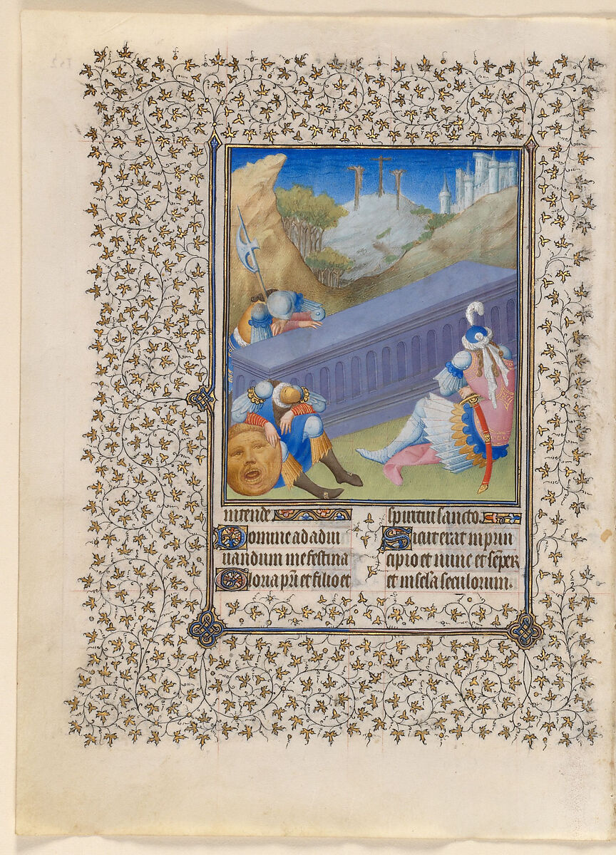 The Belles Heures of Jean de France, duc de Berry, The Limbourg Brothers (Franco-Netherlandish, active France, by 1399–1416), Tempera, gold, and ink on vellum, French
