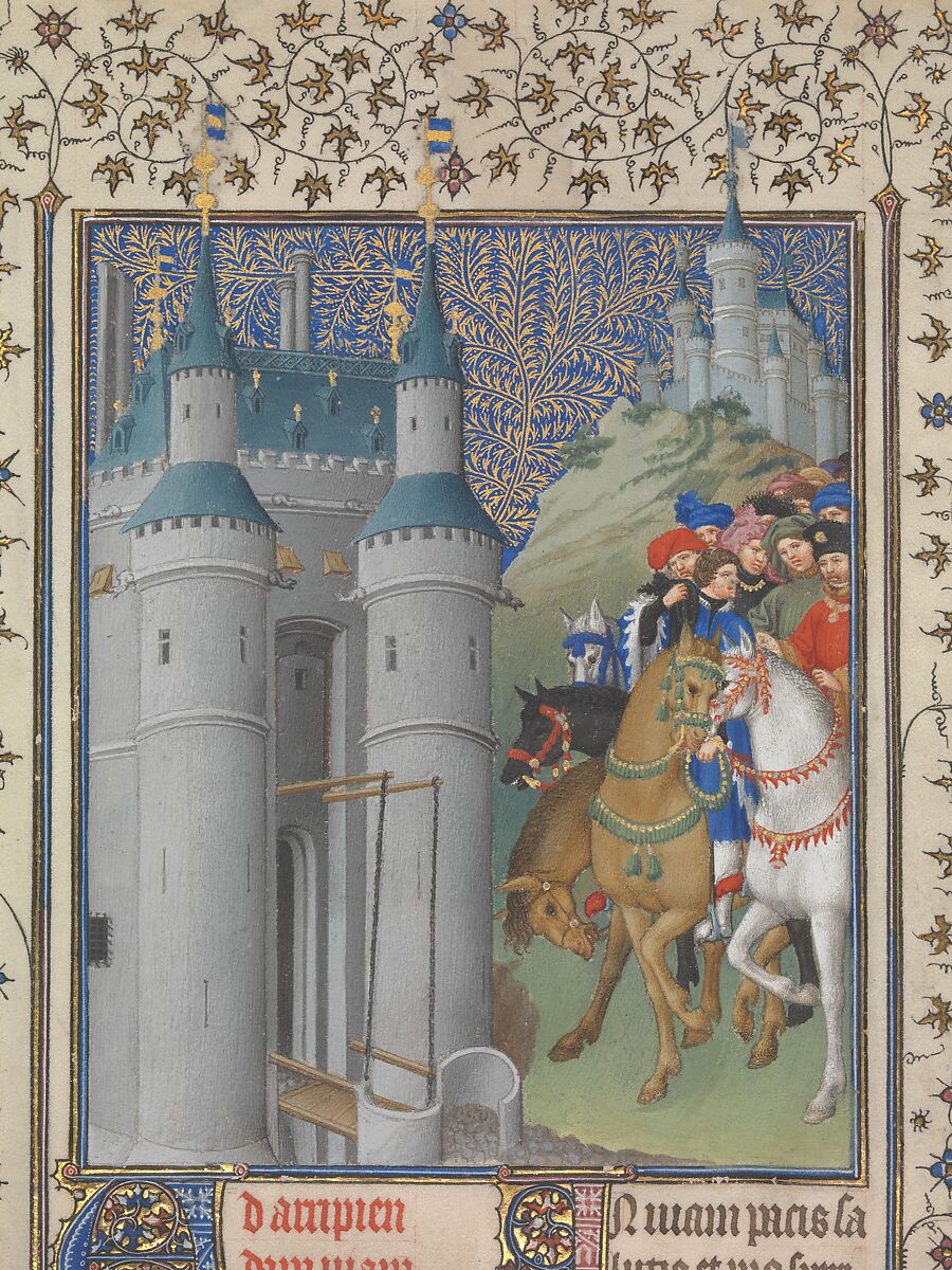 The Belles Heures of Jean de France, duc de Berry, The Limbourg Brothers (Franco-Netherlandish, active France, by 1399–1416), Tempera, gold, and ink on vellum, French